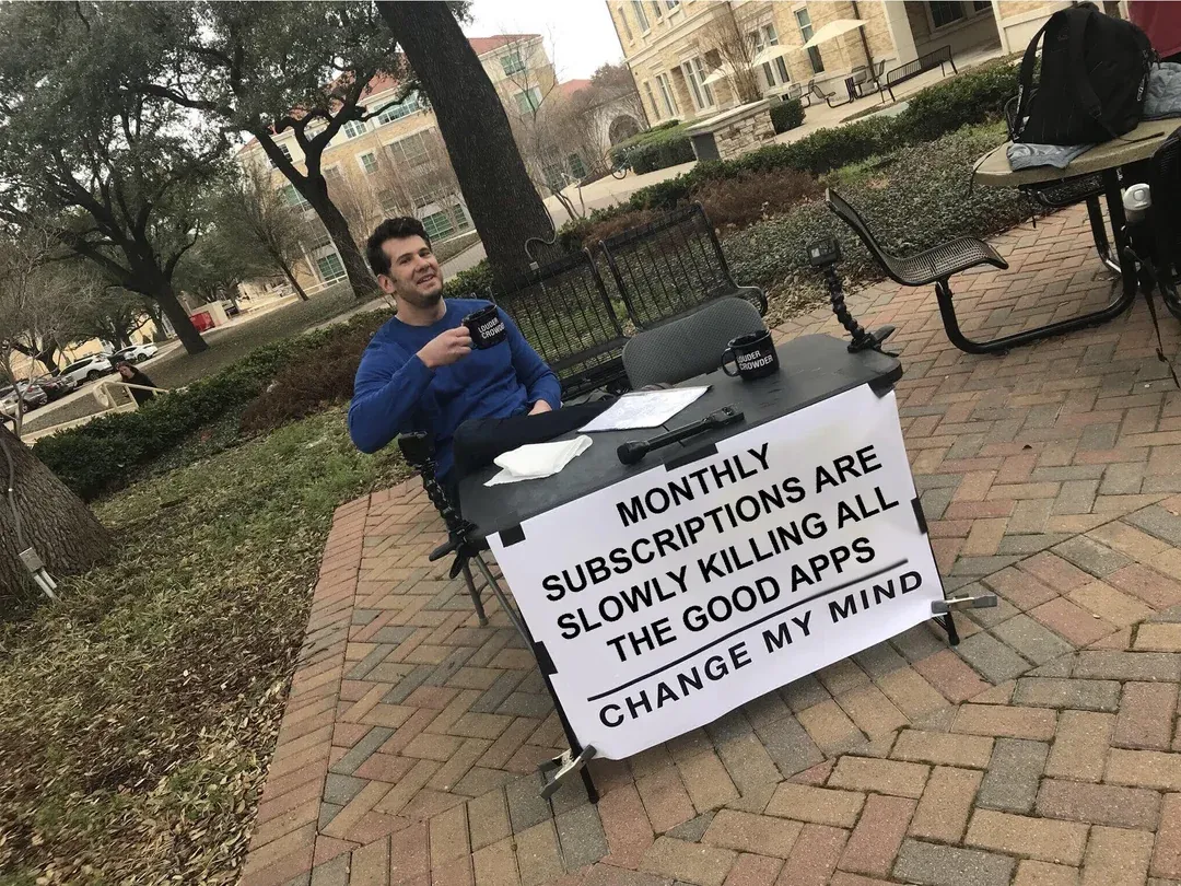 Monthly subscription meme