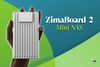 there is a hand that is propping up the zimaboa