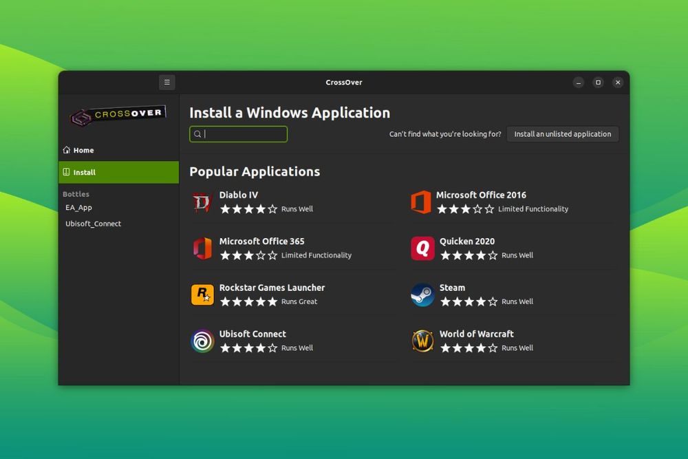 CrossOver 23.0 Release Adds 'Uninstall' Feature and EA App Support on Linux