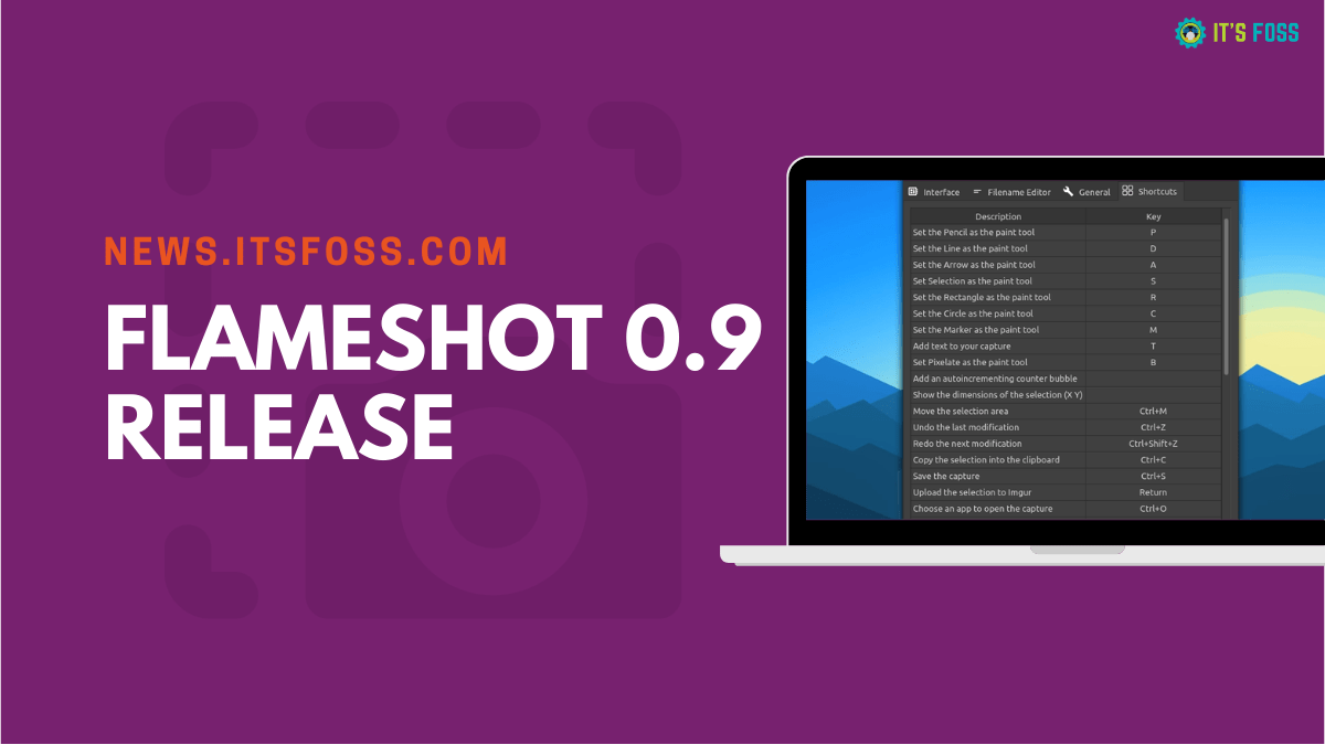 Flameshot 0.9 Release Brings in Global Shortcut Menu, Latest Uploads, JPEG Support, and More