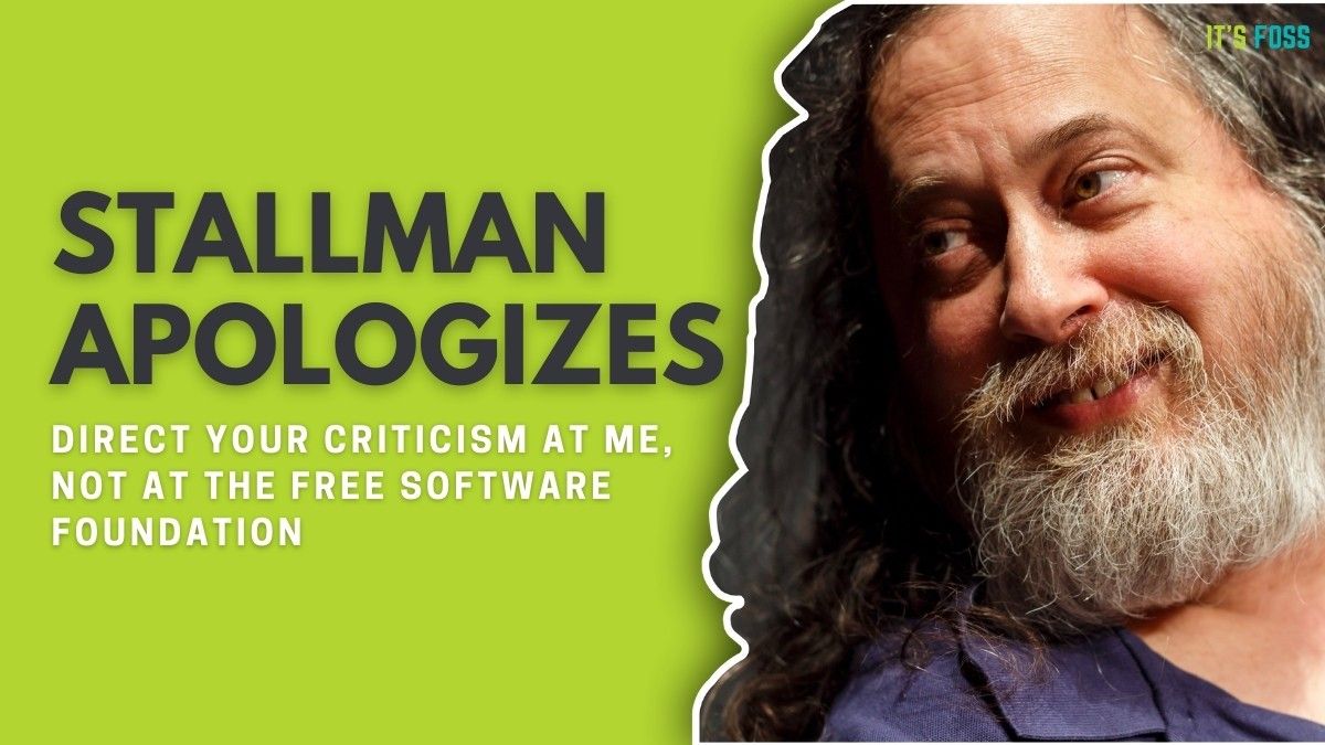 Stallman Apologizes!