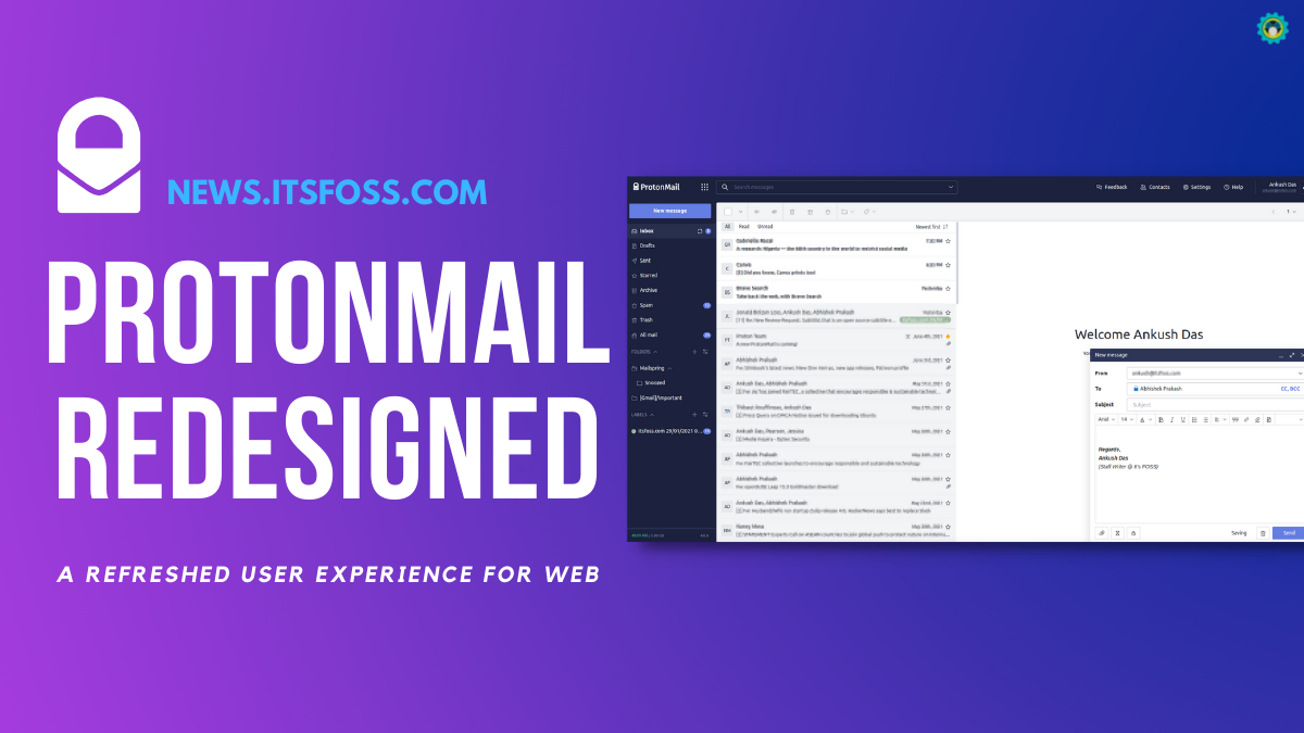 ProtonMail Introduces a New Design for Web Users