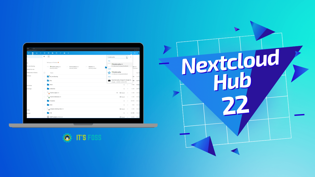 Nextcloud Hub 22 Makes It Easy to Collaborate and Manage Groups