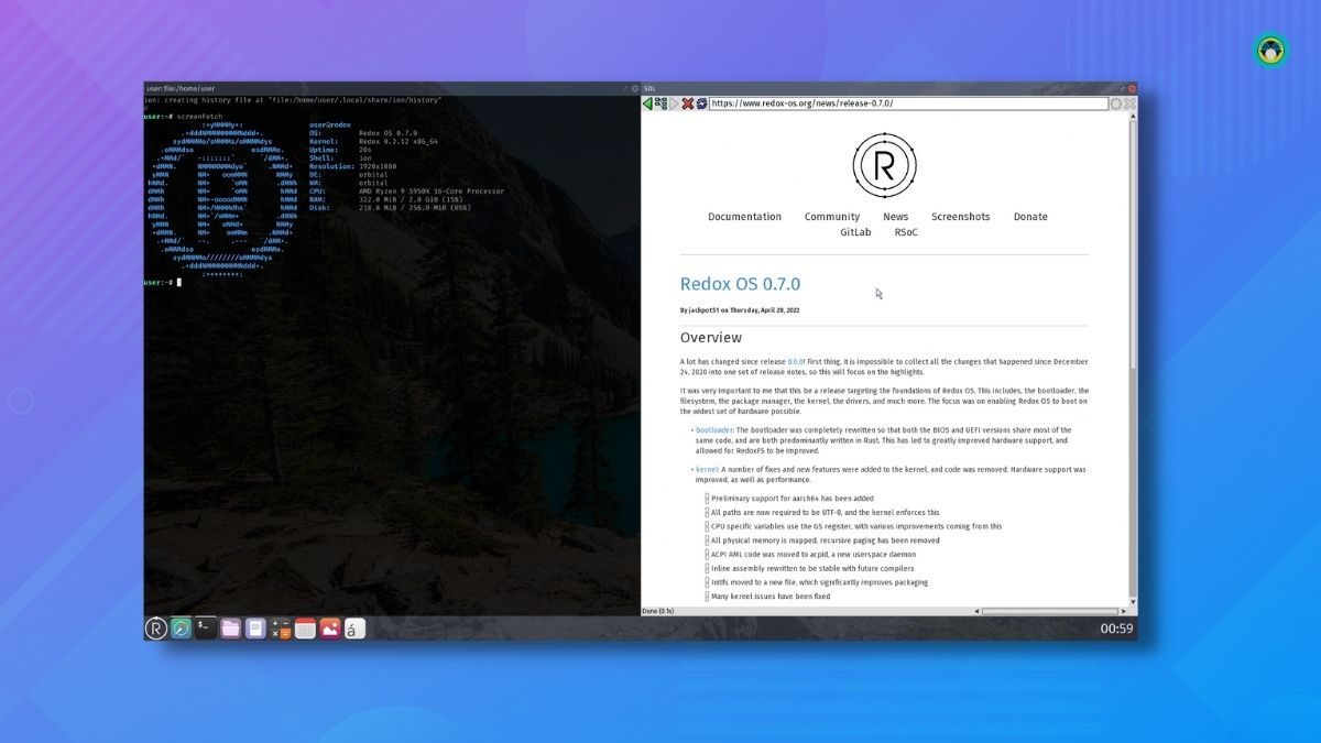 Rust-based Redox OS 0.7.0 Arrives with Enhanced Hardware Support