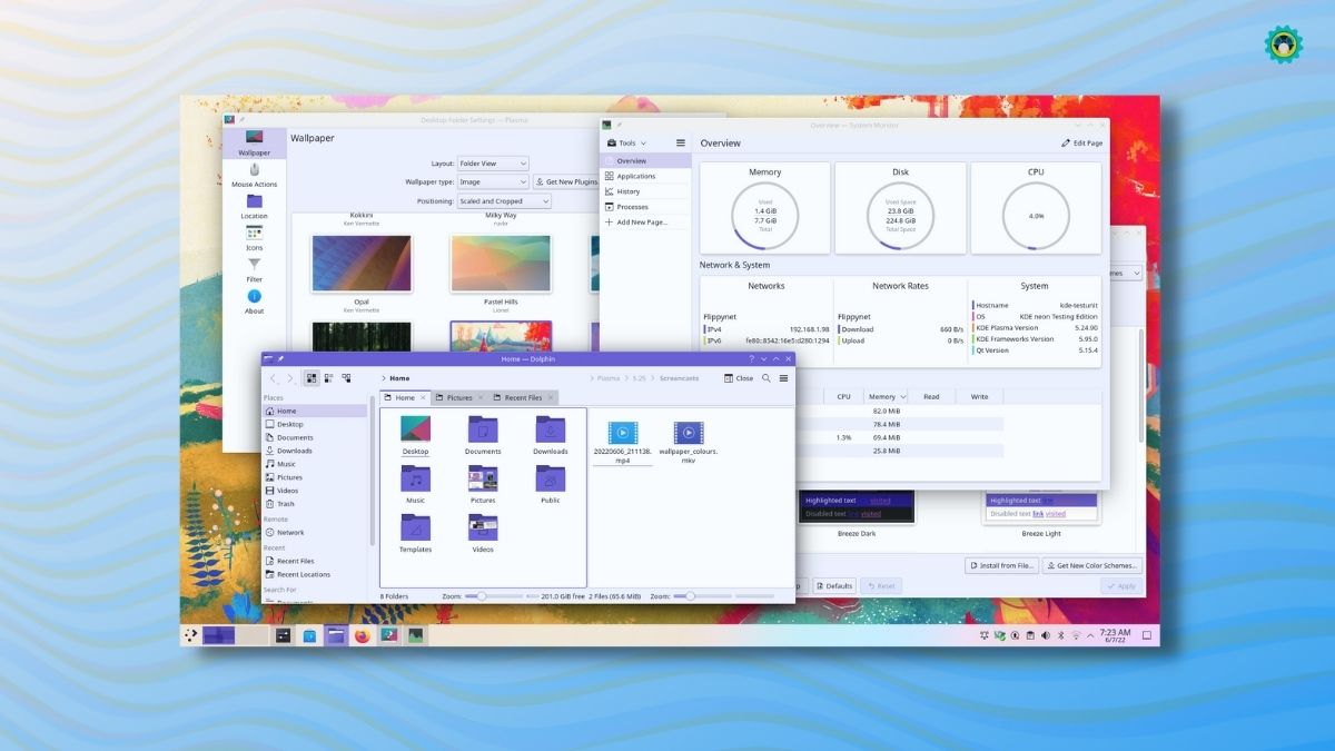 KDE Plasma 5.25 Release is All About Color, Theme, and Other Improvements