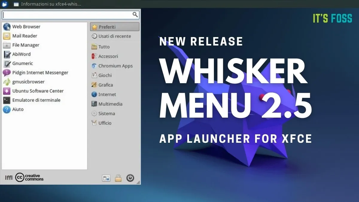 Whisker Menu 2.5 Released With Xfce 4.16 Support [PPA Available]