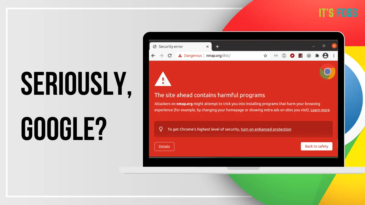 Oh, the Irony! Chrome is Blocking Security Tool Nmap Downloads Considering it a Security Threat