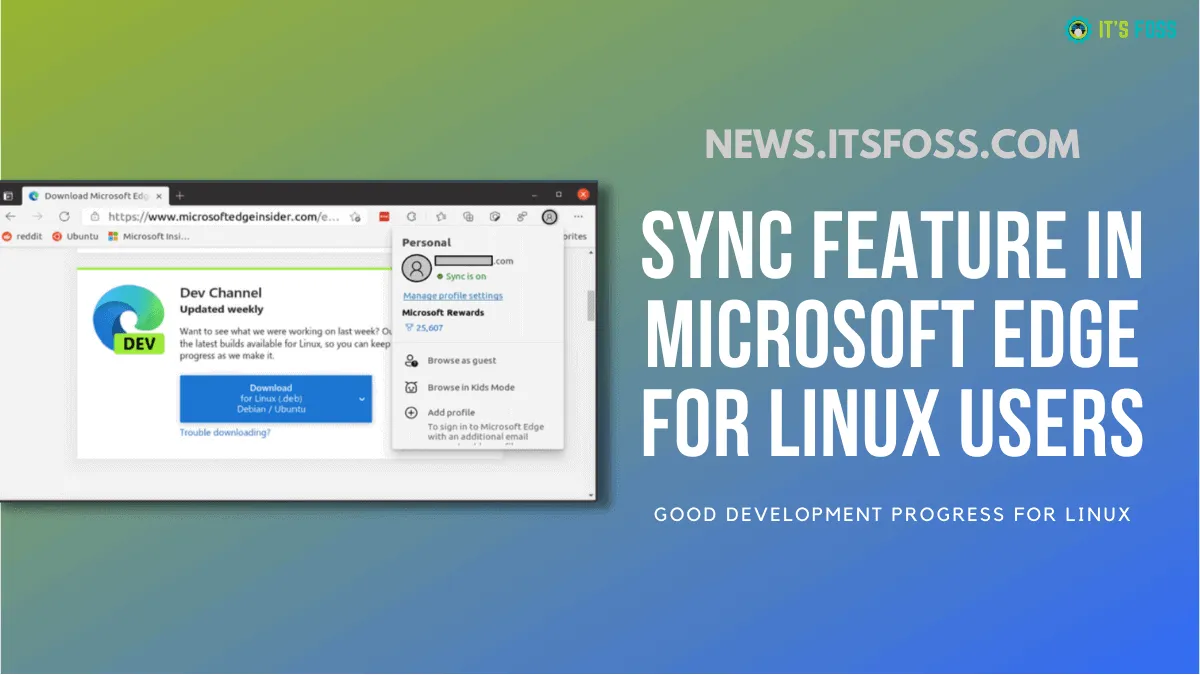 Microsoft Edge for Linux Now Supports Sign in & Sync Feature