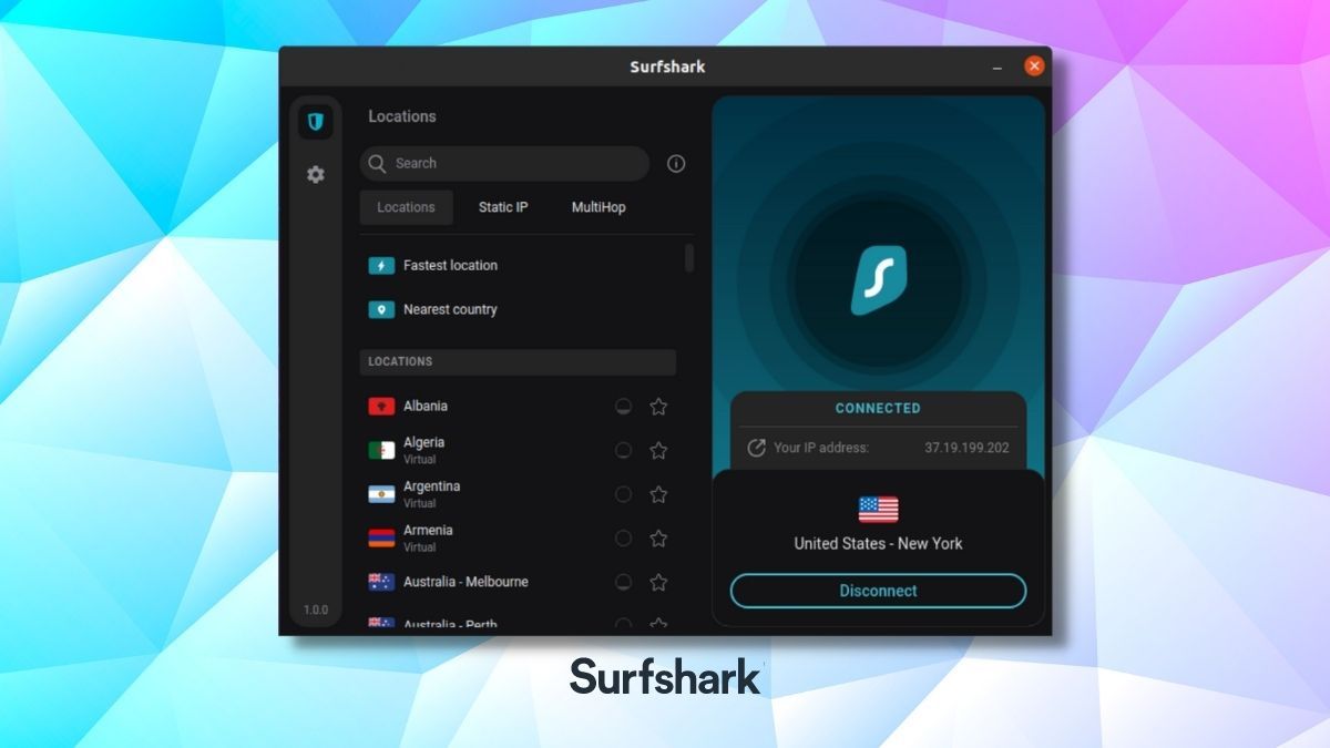 Как установить surfshark linux