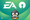 ea logo at the top left, open source logo at the top right, a penguin with a game controller in its flippers at the bottom