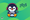 there is a happy looking penguin with gaming headphones on and a controller in its ha