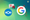 nextcloud logo with a angry text above it, google logo with red horns and a tail