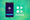mozilla vpn screenshot on left, the flathub logo on right, the background is made up of green squares and curved bars