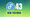 fedora logo on the left, with 43 written on its right, below that is a green text box with new features written inside in uppercase