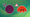 ubuntu mascot wallapaper with a quokka in it on the left inside a white circle, the unofficial crab mascot for rust on the right