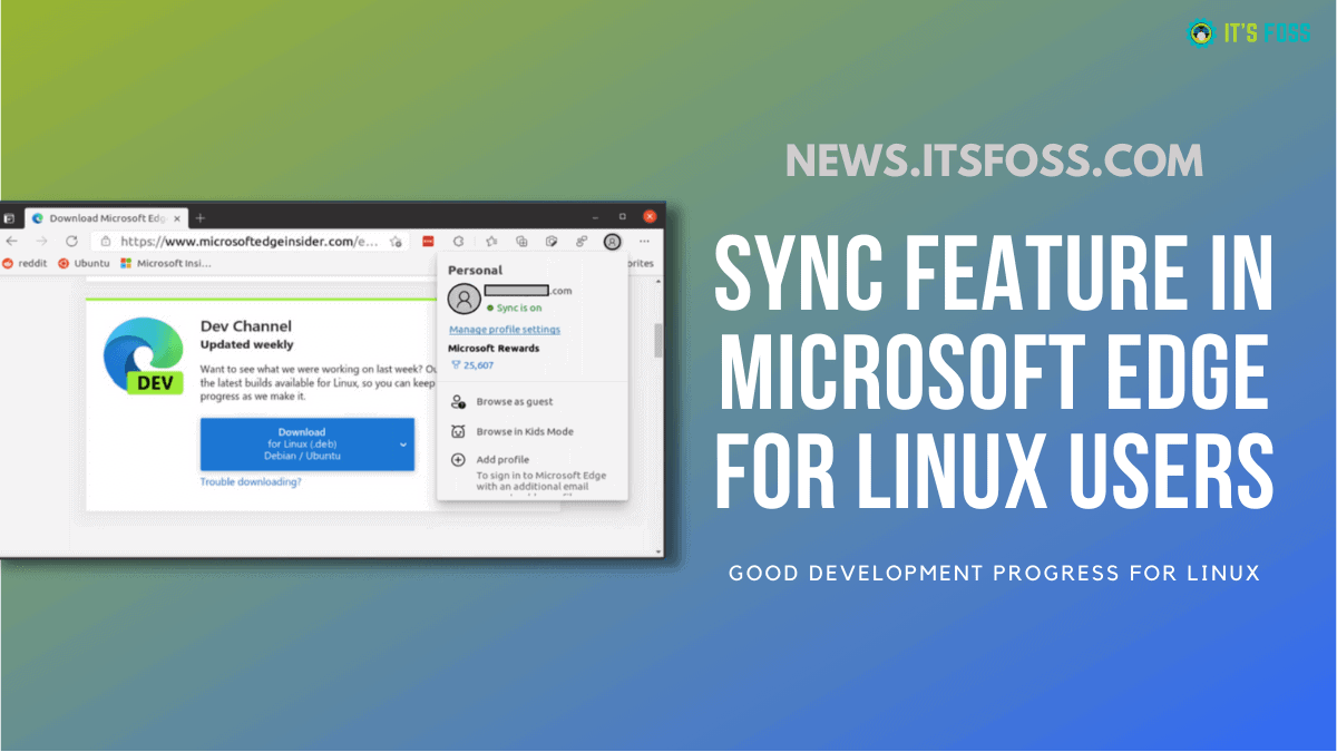 Microsoft Edge for Linux Now Supports Sign in & Sync Feature