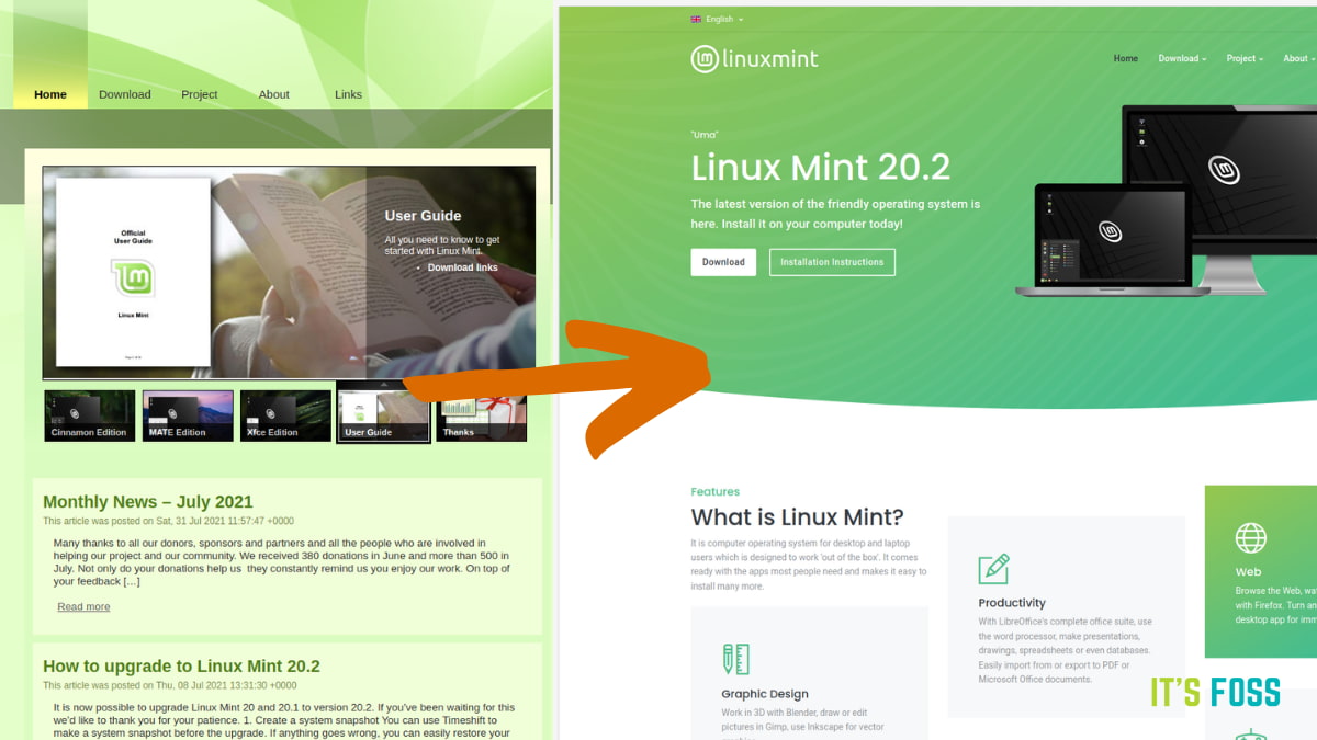 Linux Mint Needs UI/UX and Graphics Designers for Redesigning its Dated Website