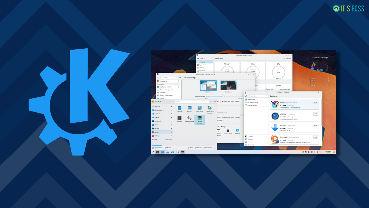 KDE Plasma 5.24 Beta Introduces Fingerprint Support, GNOME-Style Overview, and More Improvements