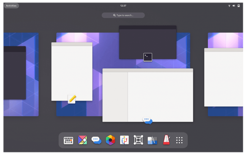 GNOME 40 mockups