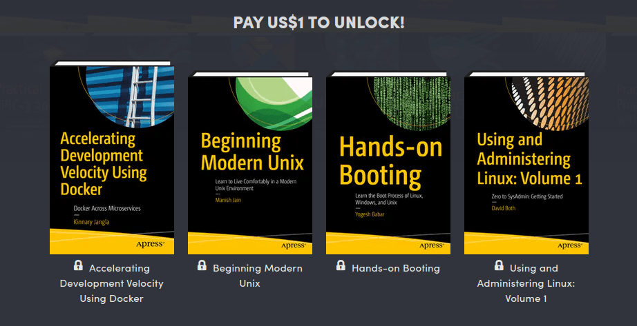 Linux books by Apress Humble Bundle deal