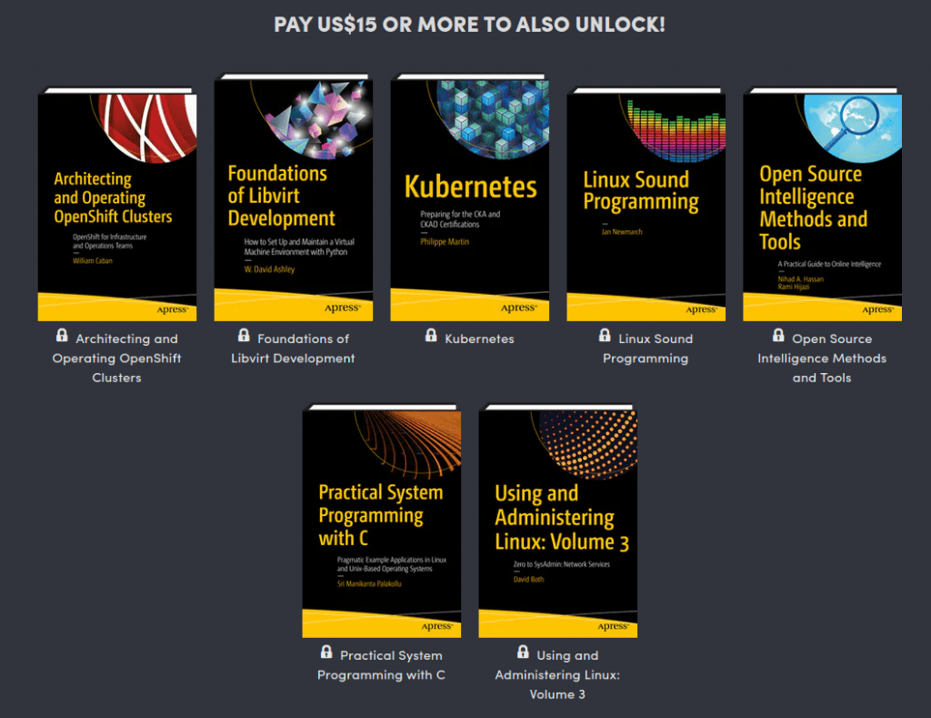 Linux books by Apress Humble Bundle deal