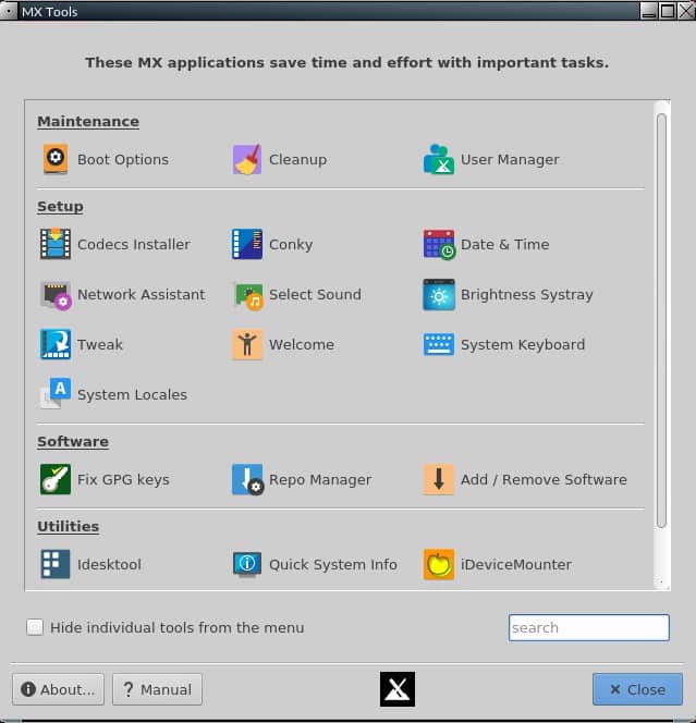 MX Linux Tools
