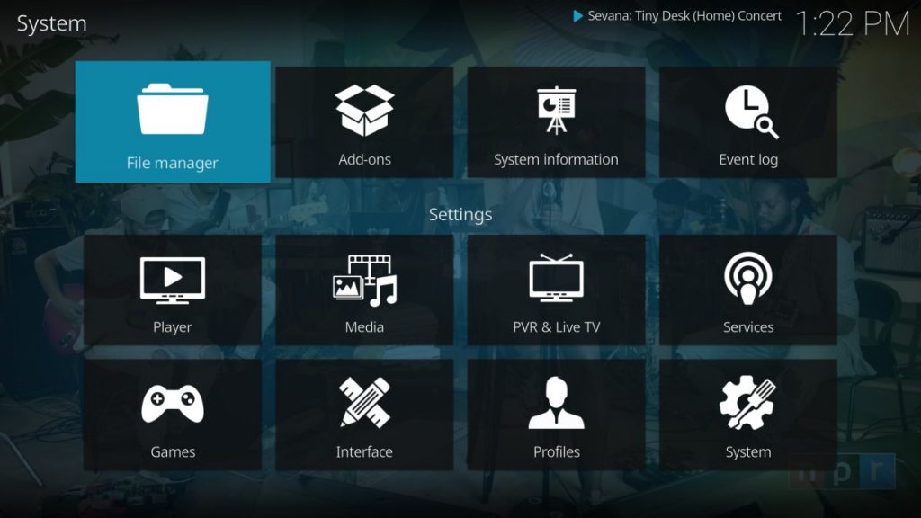 Kodi 19 interface