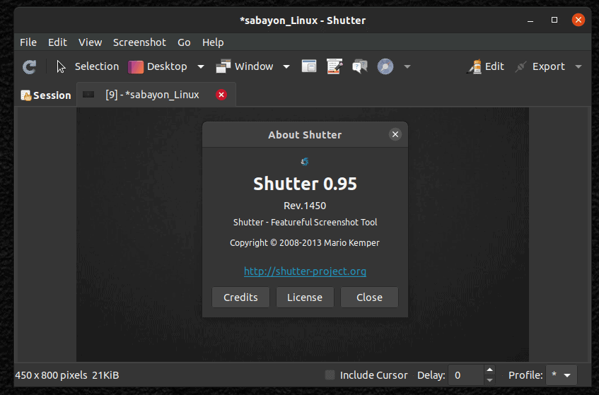 Shutter 0.95 
