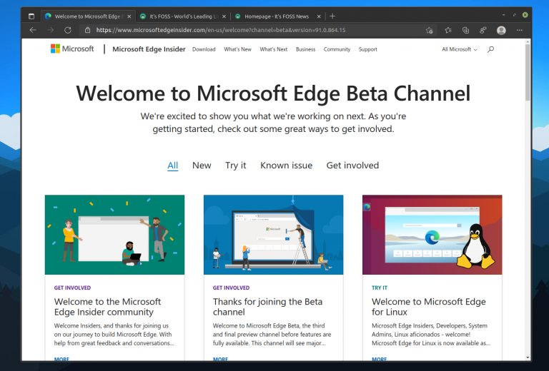 Microsoft Edge is Now One Step Closer to Full Release on Linux