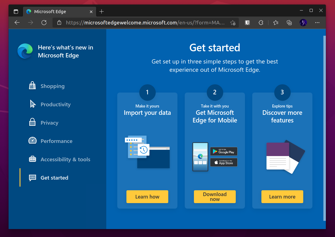 Microsoft Edge Redesign Hits Dev Builds for Linux - OMG! Linux