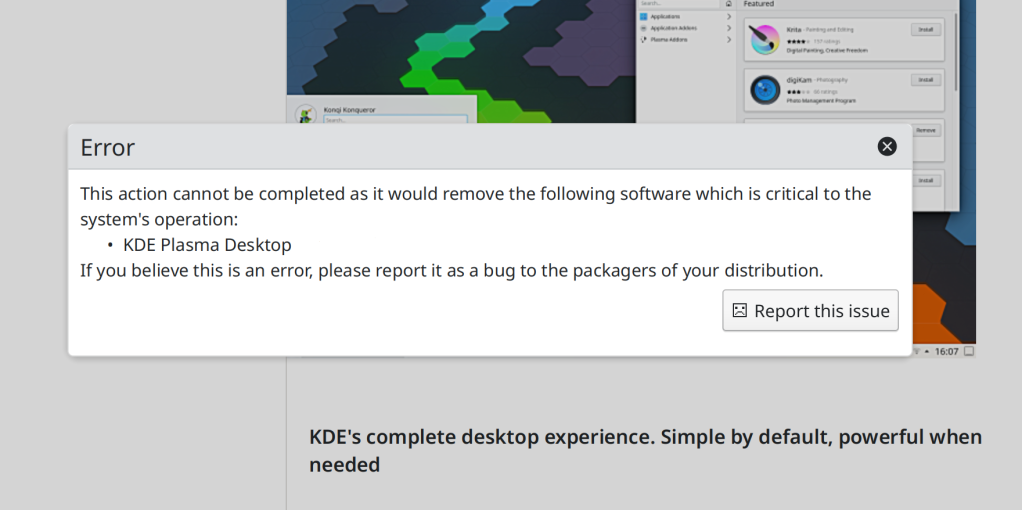 Discover kde