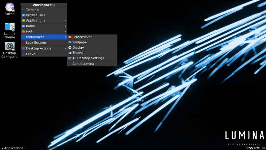 Lumina desktop environment