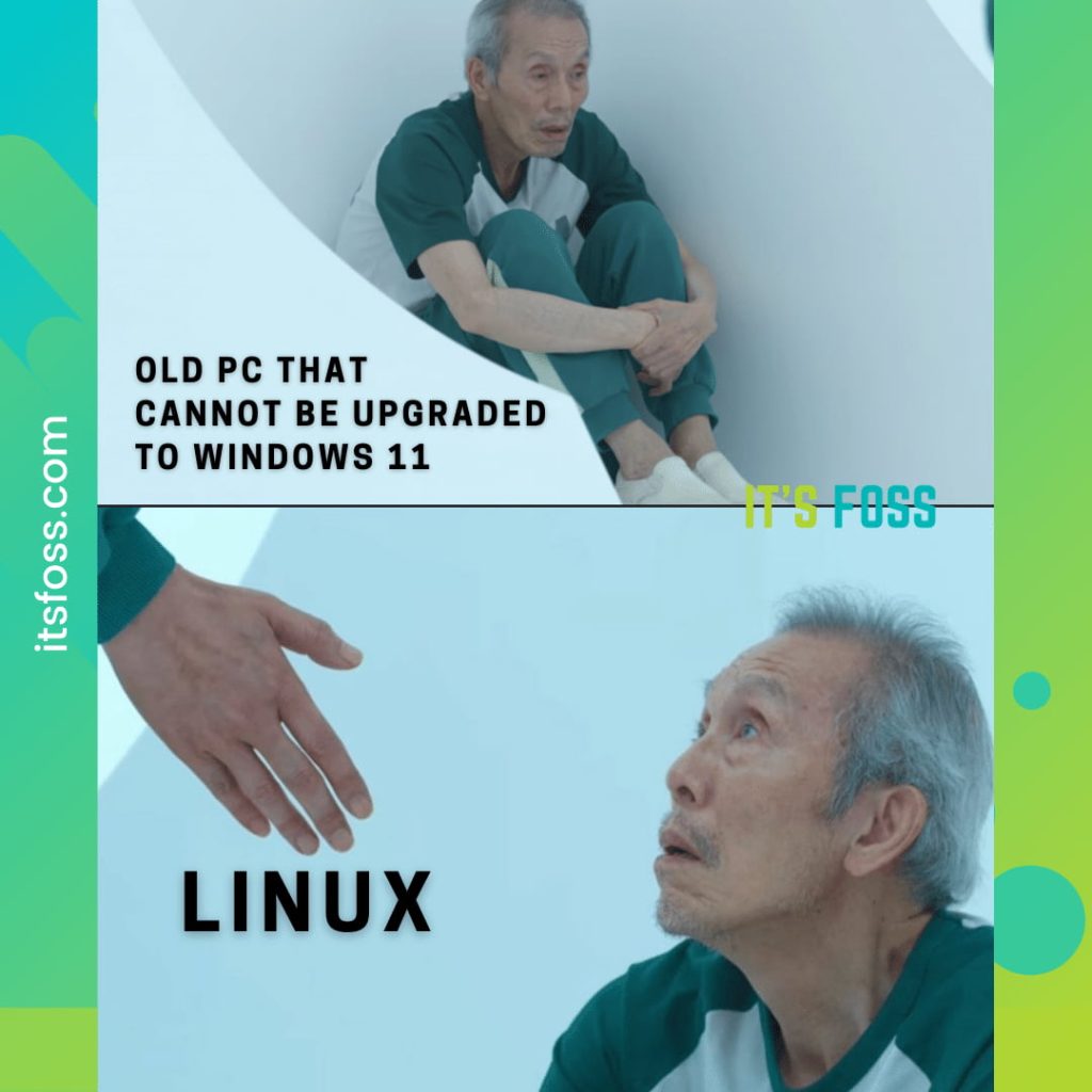 Linux meme squid games