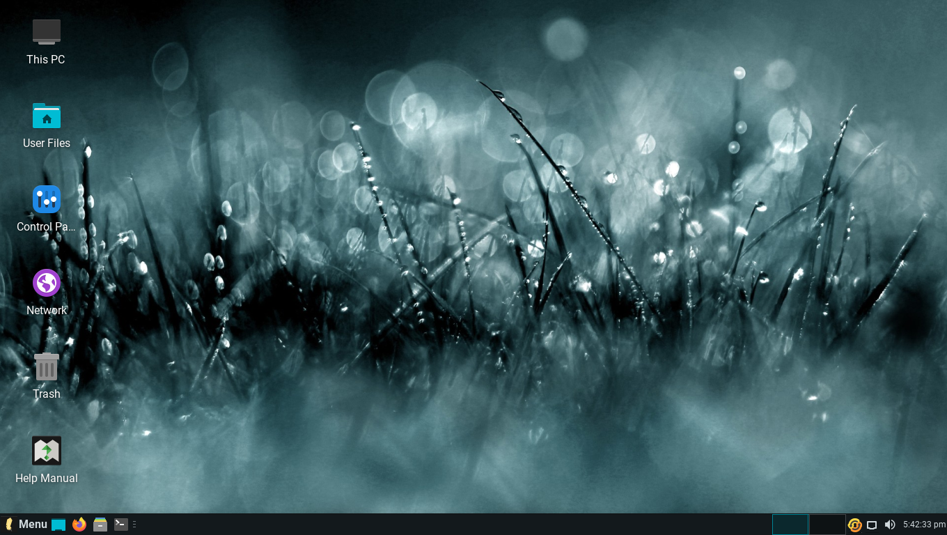 Linux Lite 5.8 with a New Wallpaper