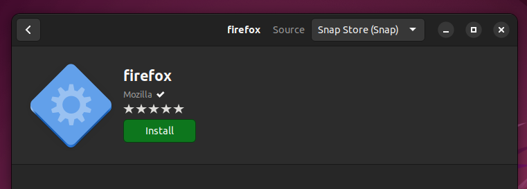 Firefox snap