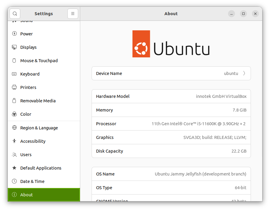 ubuntu 22.04