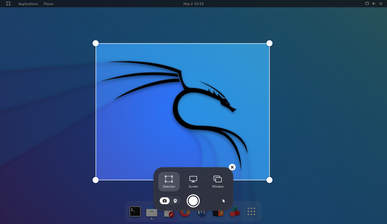 kali linux screenshots